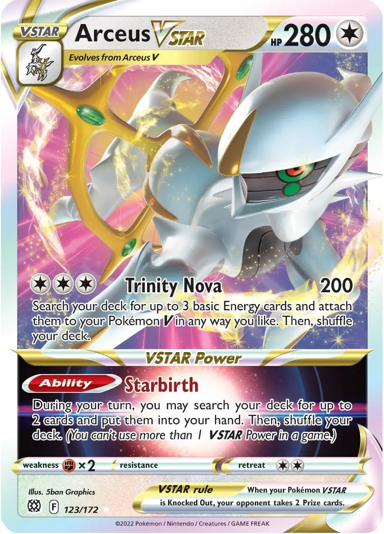 Arceus Vstar (123/172) (Swsh09) 1