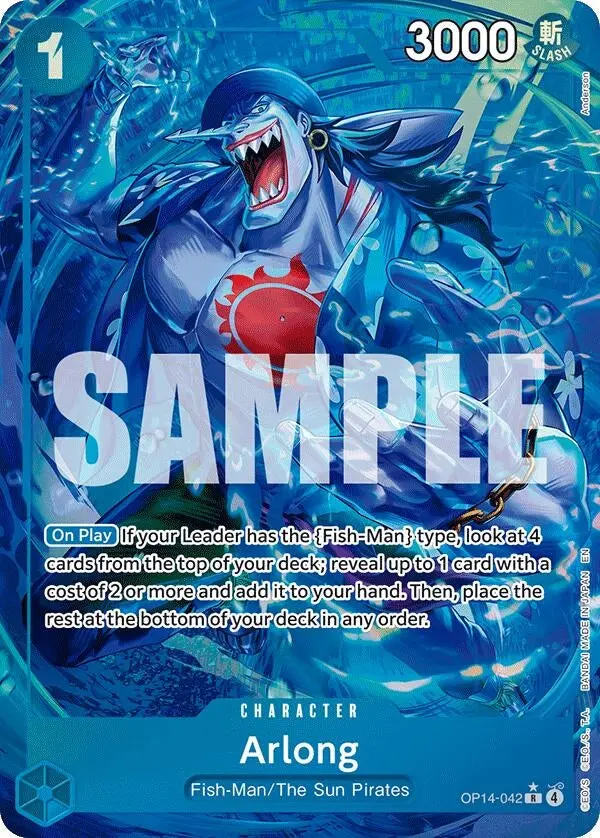 Arlong (Alternate Art) (Op14-042) (Op14) 1
