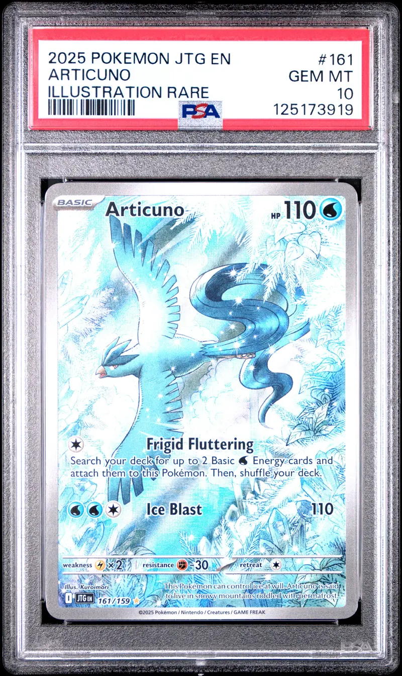 Articuno Illustration Rare 2025 Pokemon Jtg En-Journey Together Psa Gem Mt 10 1