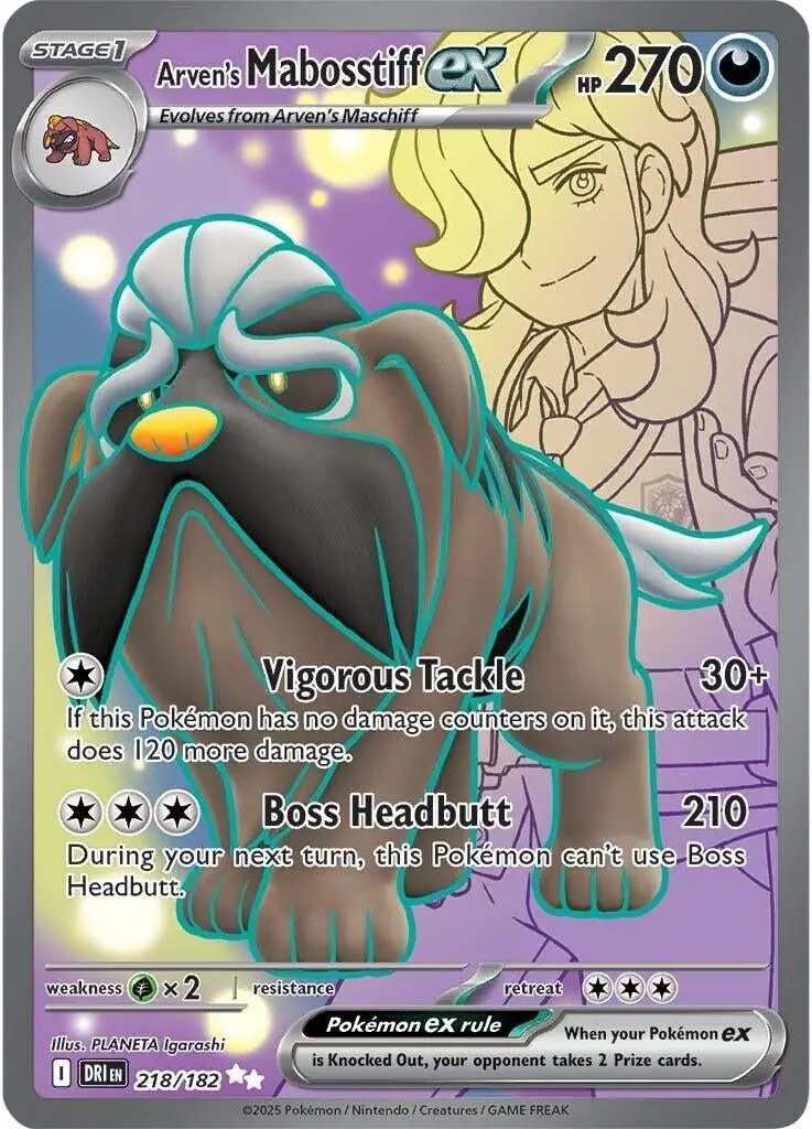 Arven's Mabosstiff Ex (218/182) (Dri) 1