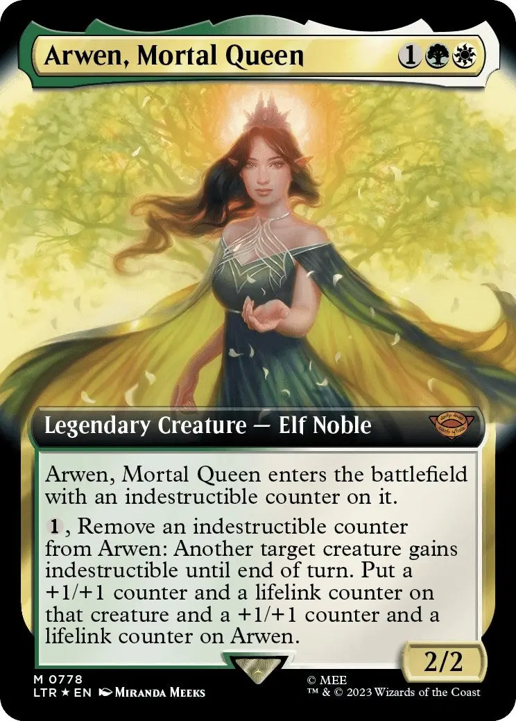 Arwen, Mortal Queen (Extended Art) (Surge Foil) (778) (Ltr) 1
