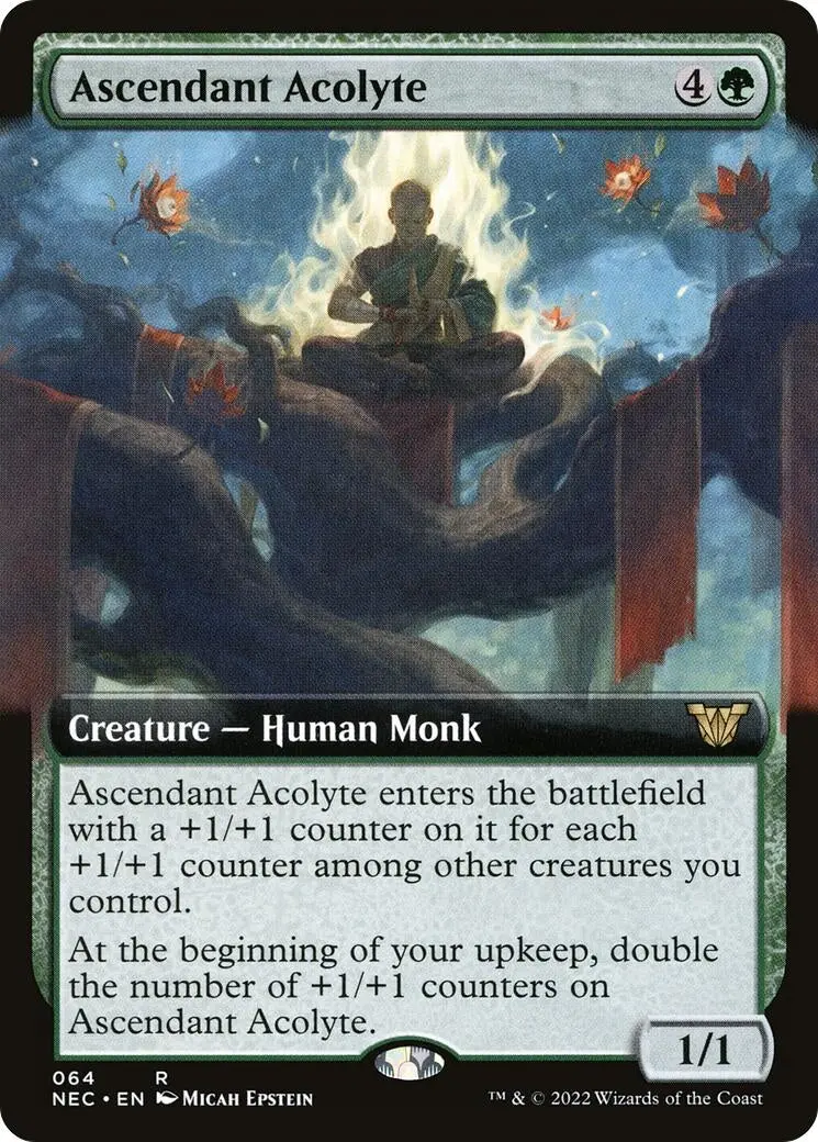 Ascendant Acolyte (Extended Art) (64) (Nec) 1