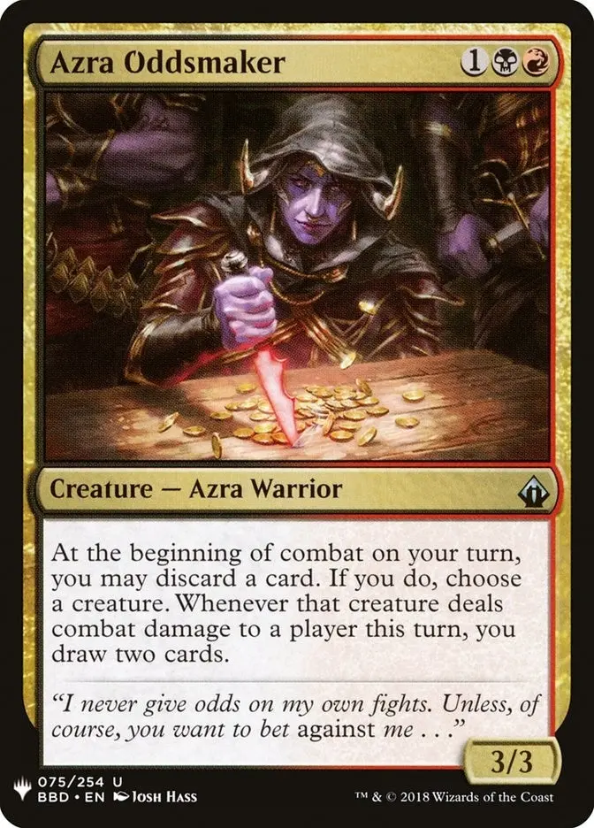 Azra Oddsmaker (75) (List) 1