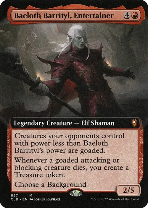 Baeloth Barrityl, Entertainer (Extended Art) (627) (Clb) 1