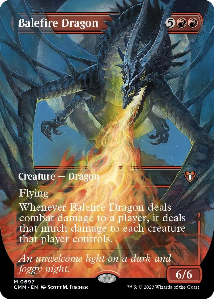 Balefire Dragon (Borderless) (697) (Cmm) 1