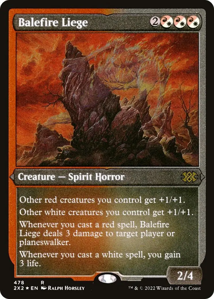 Balefire Liege (Foil Etched) (478) (2X2) 1
