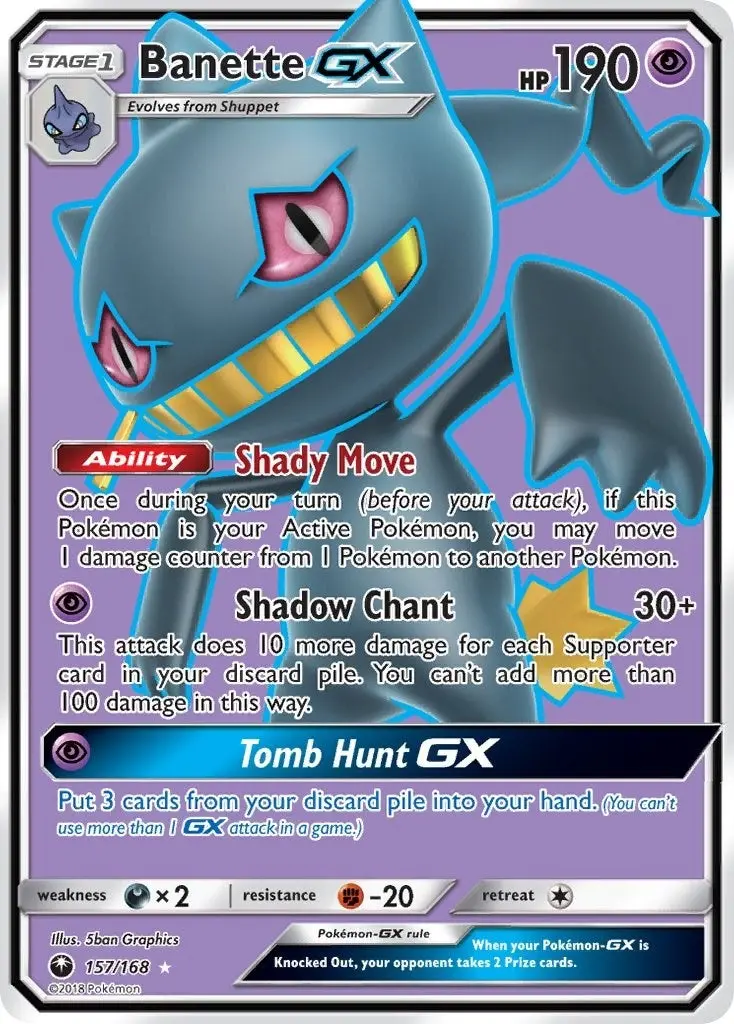 Banette Gx (Full Art) (157/168) (Ces) 1