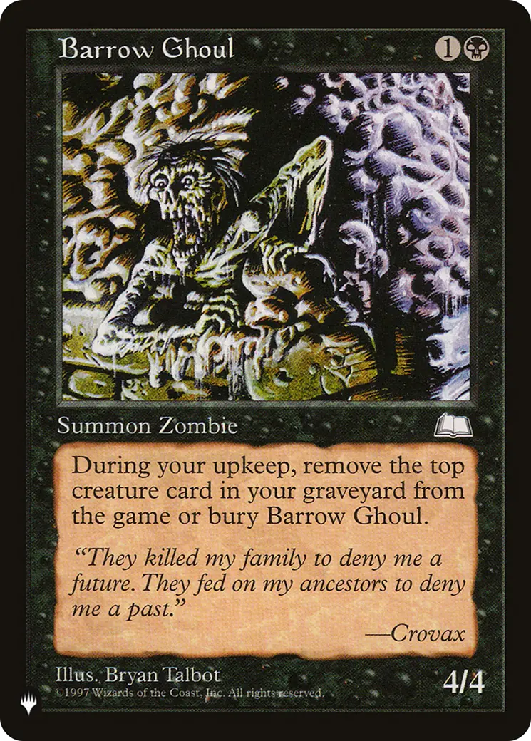 Barrow Ghoul [The List] 1