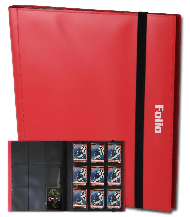 Bcw: 9 Pocket Pro Binder - Red 2