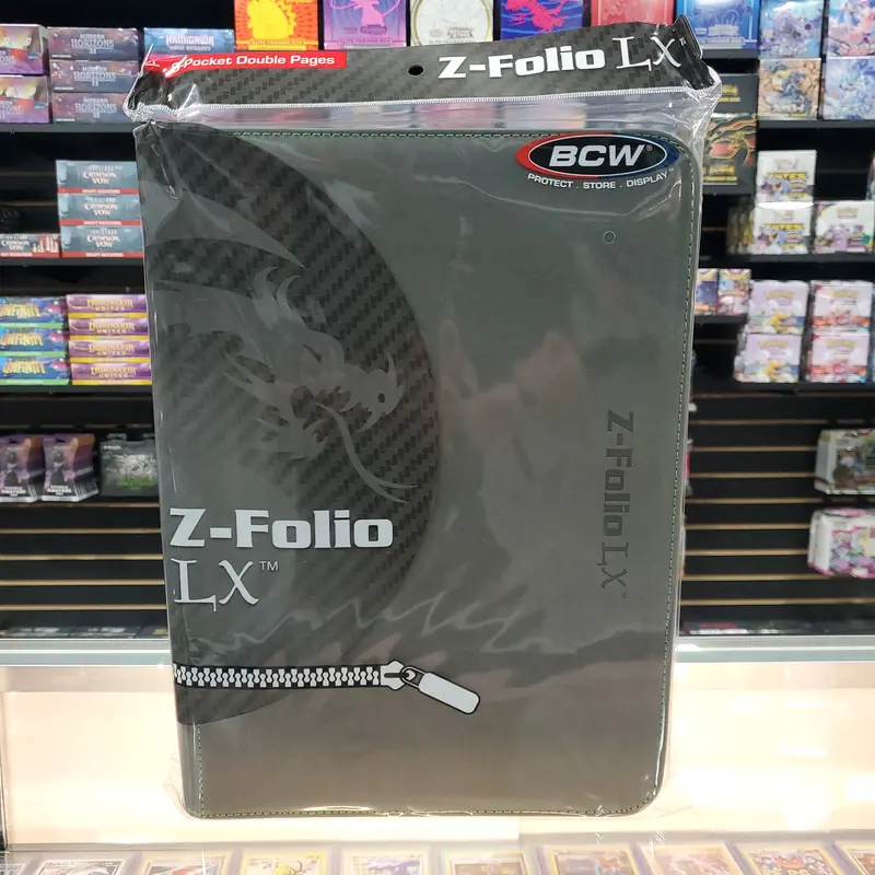 Bcw: 9 Pocket Z-Folio Zipper Binder (Gray) 1