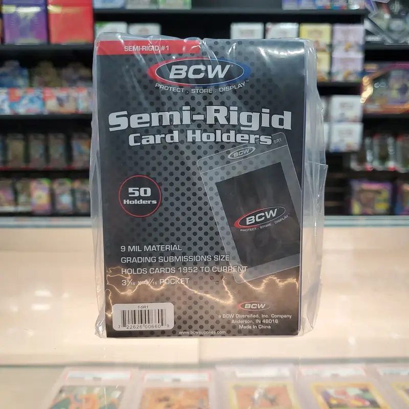 Bcw: Grading Size Semi-Rigid Card Holders (50 Count) 1