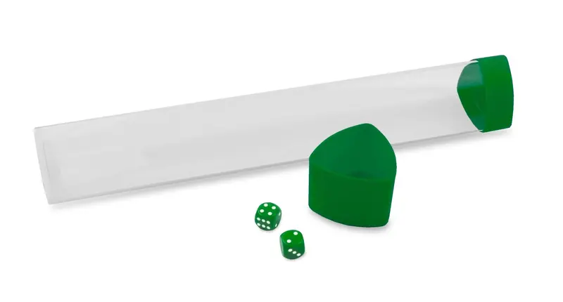 Bcw: Playmat Tube With D6 Dice - Green 1