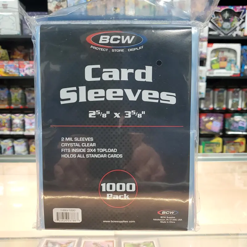 Bcw: Standard Size Card Sleeve 1000Ct 1