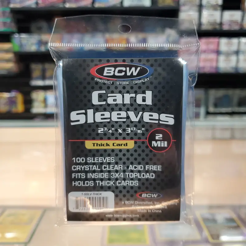 Bcw: Thick (240Pt) Size Card Sleeve 100Ct 1