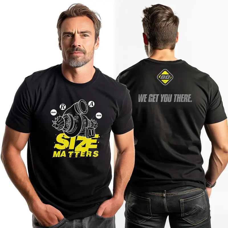 Bd T-Shirt "Size Matters" Turbo Graphic Black 1