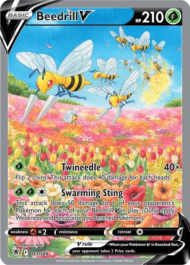 Beedrill V (Alternate Full Art) (161/189) (Swsh10) 1