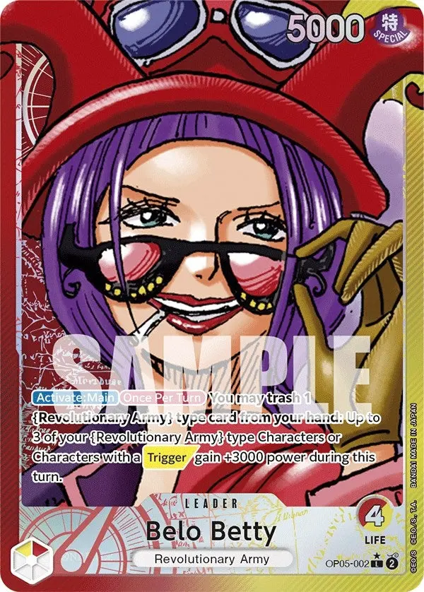 Belo Betty (002) (Alternate Art) (Op05-002) (Op05) 1