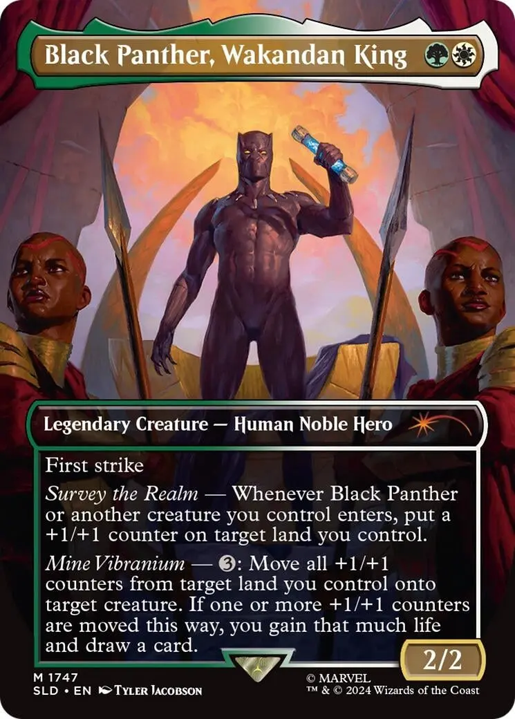 Black Panther, Wakandan King (Rainbow Foil) (1747) (Sld) 1