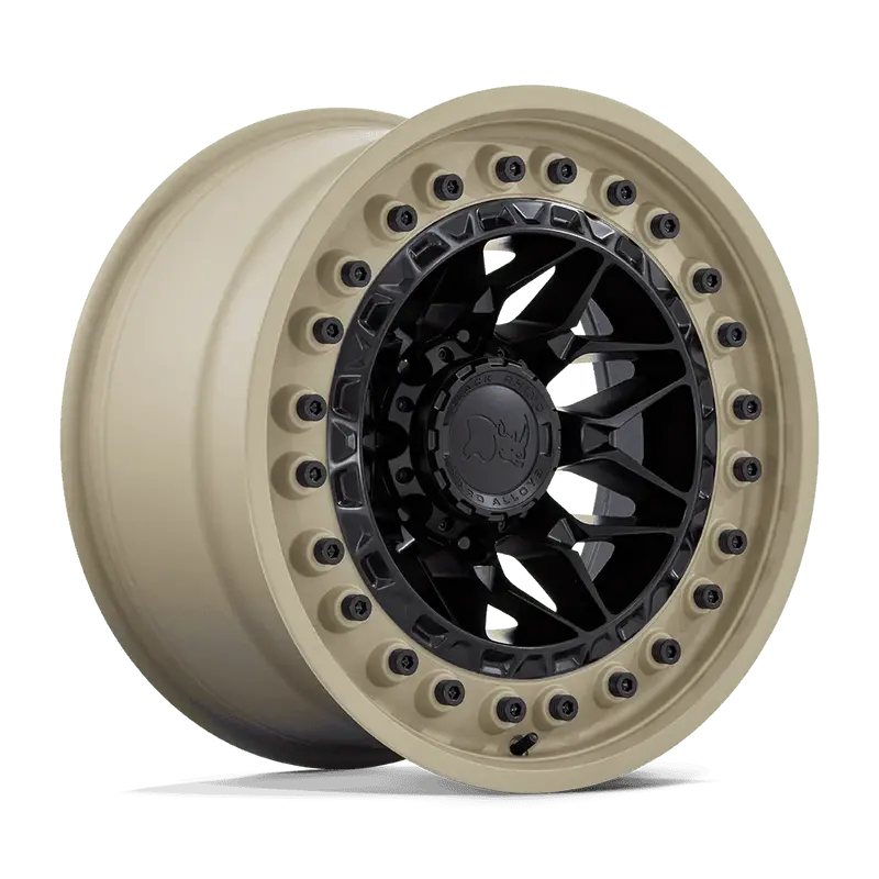 Black Rhino Alpha Wheels In Matte Black With Sand Lip 1