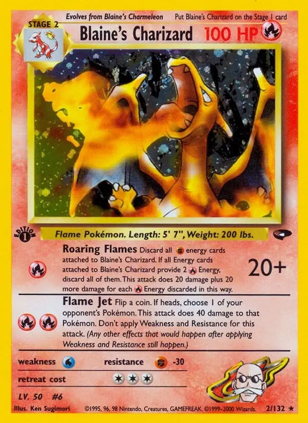 Blaine's Charizard (002/132) (G2) 1