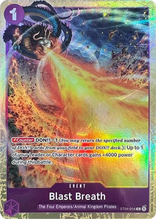 Blast Breath (Premium Card Collection -Best Selection Vol. 1-) (St04-016) (Op-Pr) 1