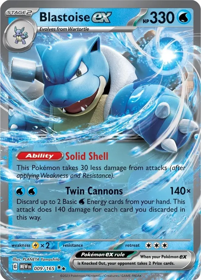 Blastoise Ex (009/165) (Mew) 1