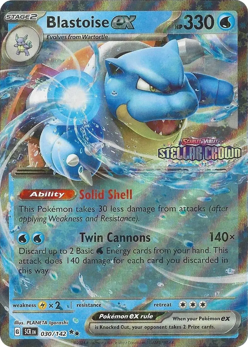 Blastoise Ex (Stellar Crown Stamp) (030/142) (Mcap) 1