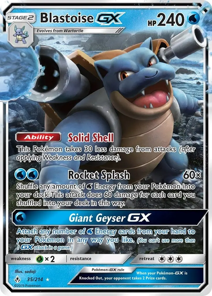 Blastoise Gx (35/214) (Sm10) 1