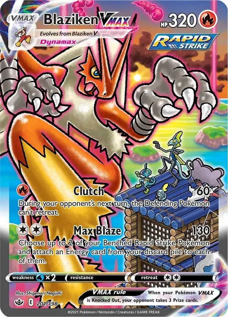 Blaziken Vmax (Alternate Art Secret) (201/198) (Swsh06) 1