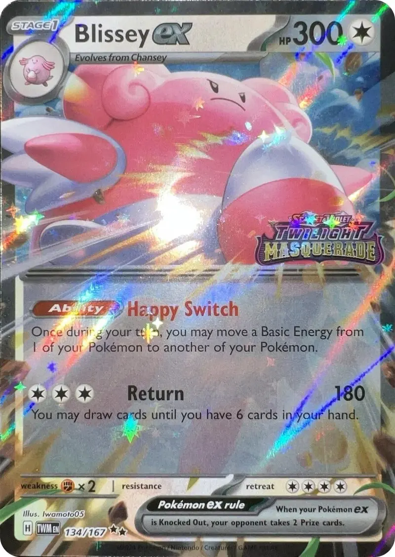Blissey Ex (Twilight Masquerade Stamped) (134/167) (Mcap) 1