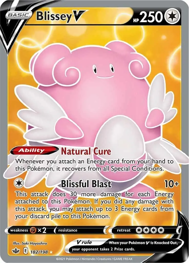 Blissey V (Full Art) (182/198) (Swsh06) 1