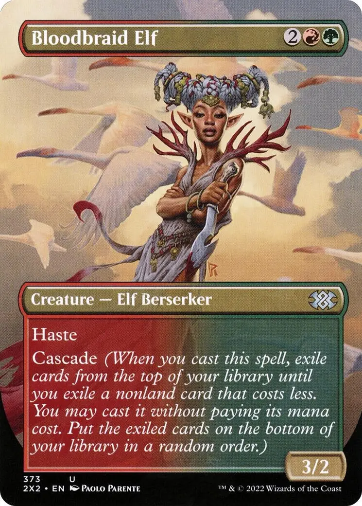 Bloodbraid Elf (Borderless) (373) (2X2) 1