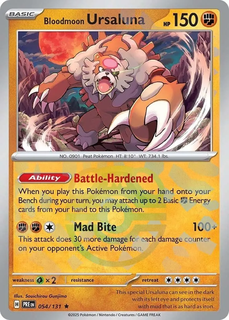 Bloodmoon Ursaluna (Master Ball Pattern) (054/131) (Pre) 1