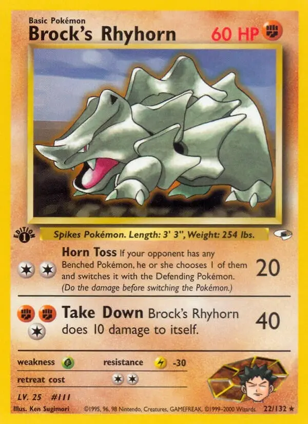 Brock's Rhyhorn (22) (022/132) (G1) 1