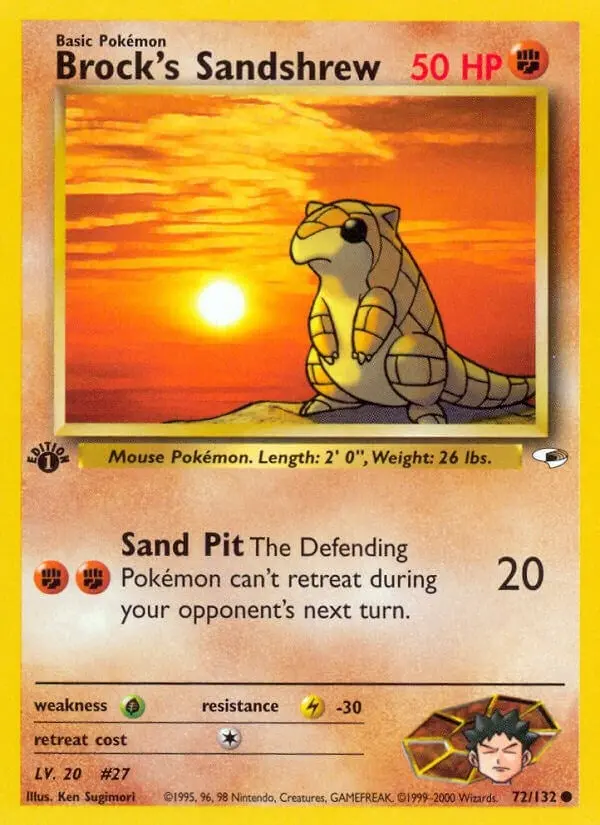 Brock's Sandshrew (72) (072/132) (G1) 1