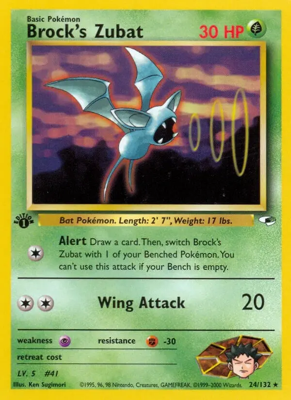 Brock's Zubat (24) (024/132) (G1) 1