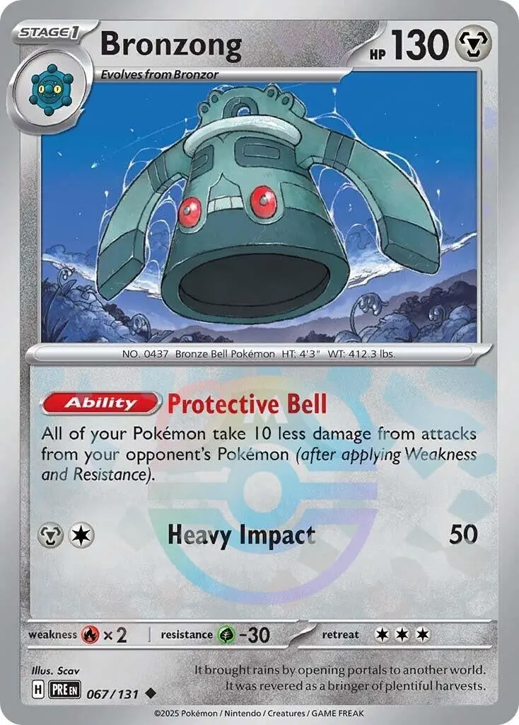 Bronzong (Master Ball Pattern) (067/131) (Pre) 1