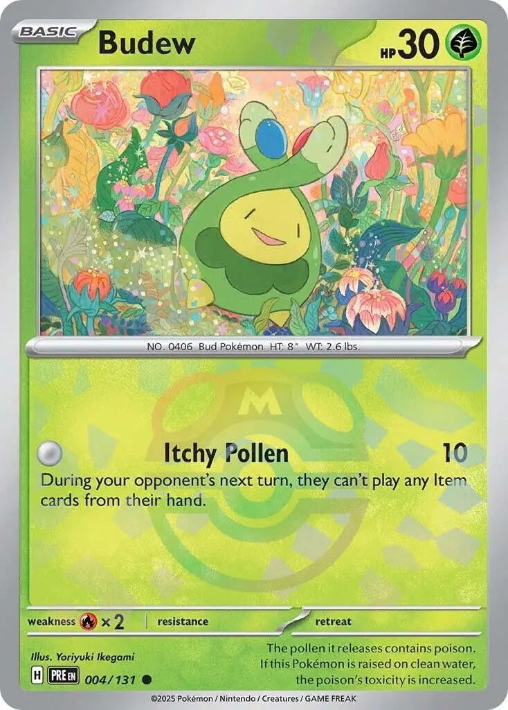 Budew (Master Ball Pattern) (004/131) (Pre) 1
