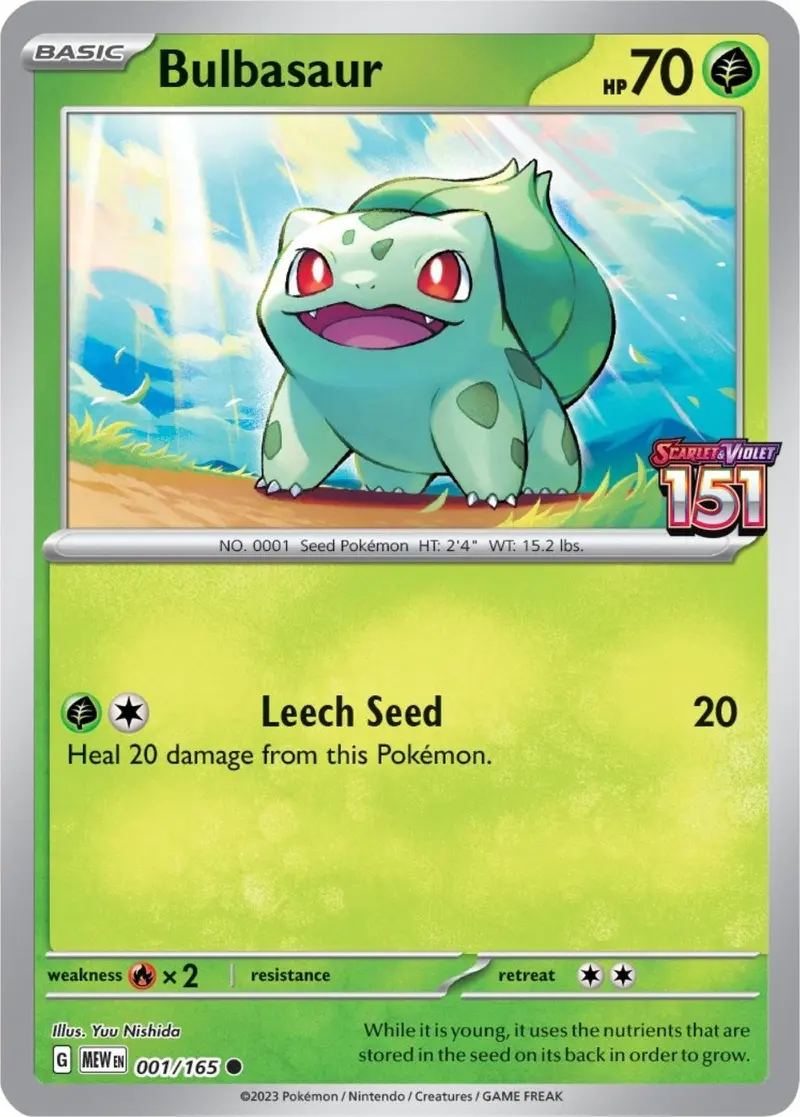 Bulbasaur - 001/165 (Best Buy Exclusive) (001/165) (Mcap) 1