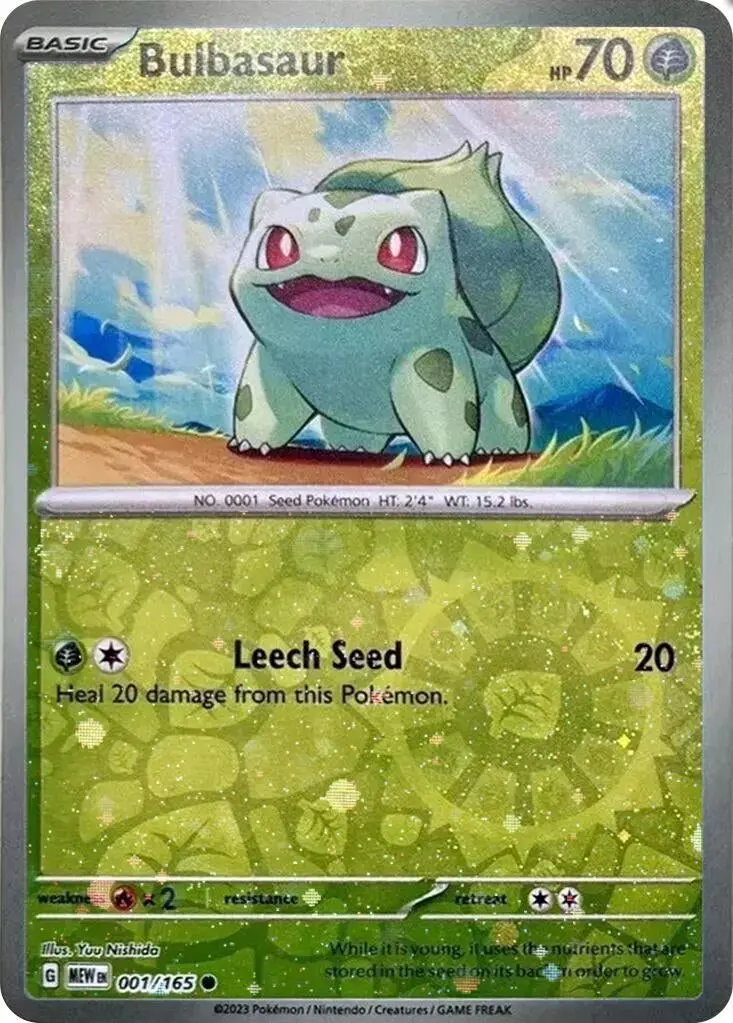 Bulbasaur - 001/165 (Reverse Cosmos Holo) (Costco Exclusive) (001/165) (Mcap) 1