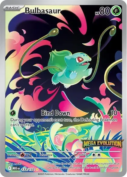 Bulbasaur - 133/132 (Mega Evolution Stamped) (133/132) (Mcap) 1