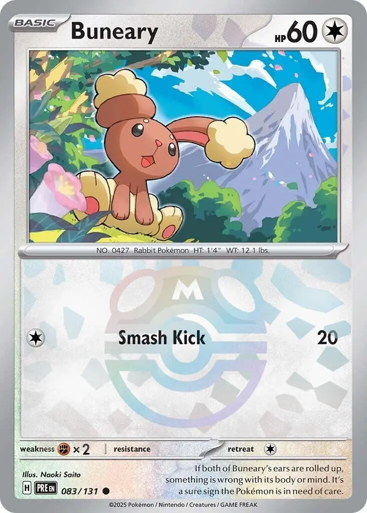 Buneary (Master Ball Pattern) (083/131) (Pre) 1