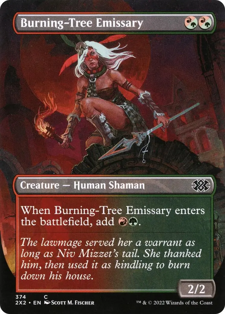 Burning-Tree Emissary (Borderless) (374) (2X2) 1