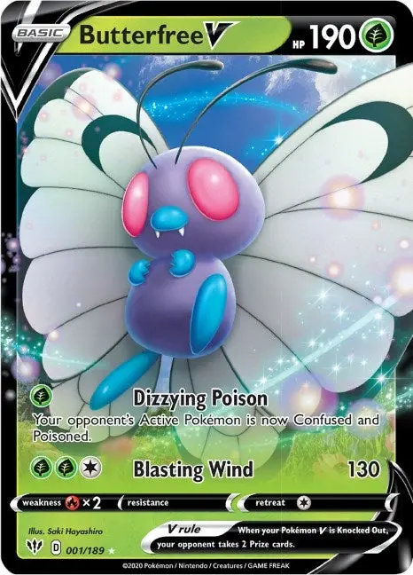 Butterfree V (001/189) (Swsh03) 1