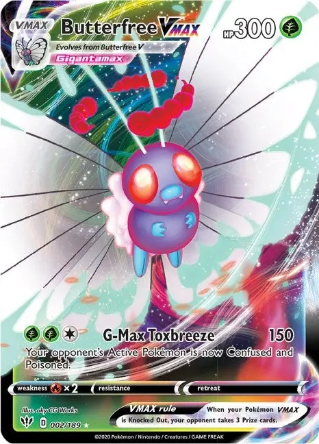 Butterfree Vmax (002/189) (Swsh03) 1