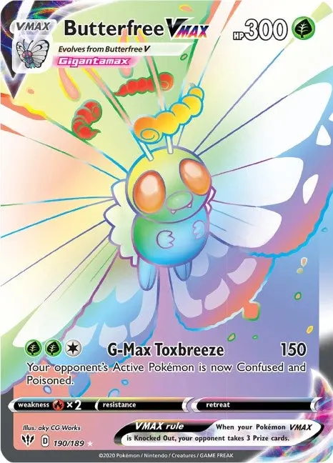 Butterfree Vmax (Secret) (190/189) (Swsh03) 1