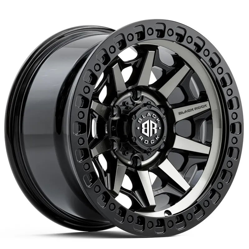 Cage Wheel By Black Rock - Gloss Black Tinted 1