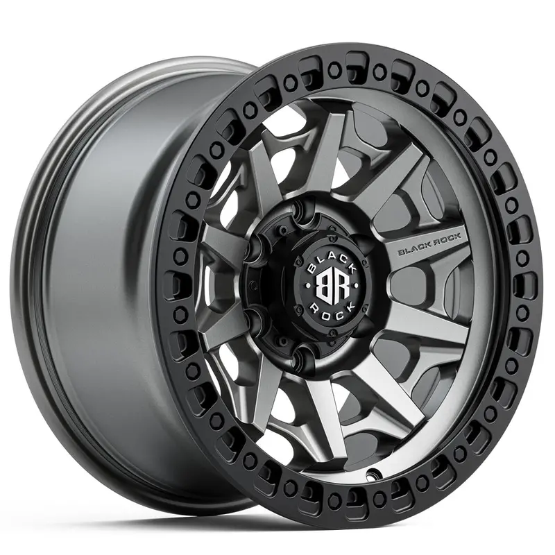 Cage Wheel By Black Rock - Gunmetal Grey Black Ring 1