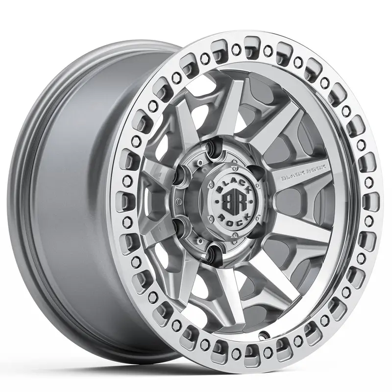 Cage Wheel By Black Rock - Silver Machined 1