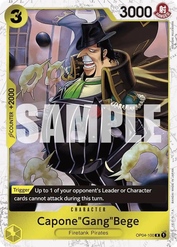 Capone"Gang"Bege (Op04-100) (Jolly Roger Foil) (Op04-100) (Prb-01) 1